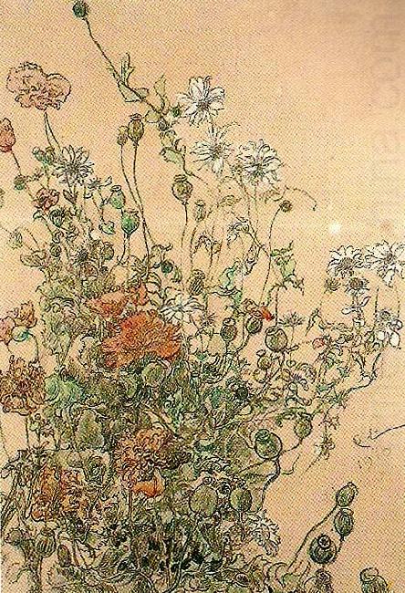 Carl Larsson sommarblommor china oil painting image